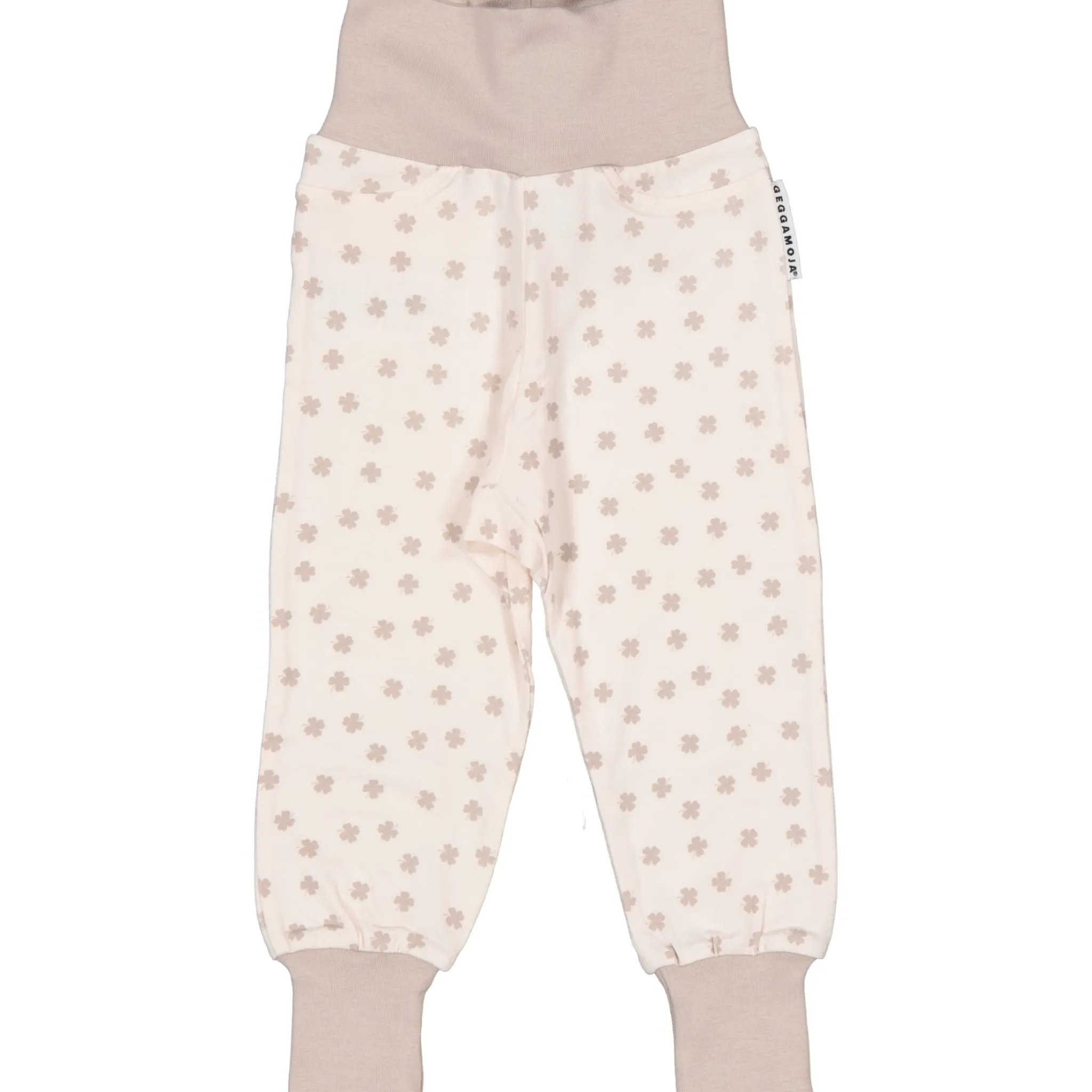 Barn Geggamoja Babybyxor|Bambukläder<Babybyxor Bambu Beige Klöver