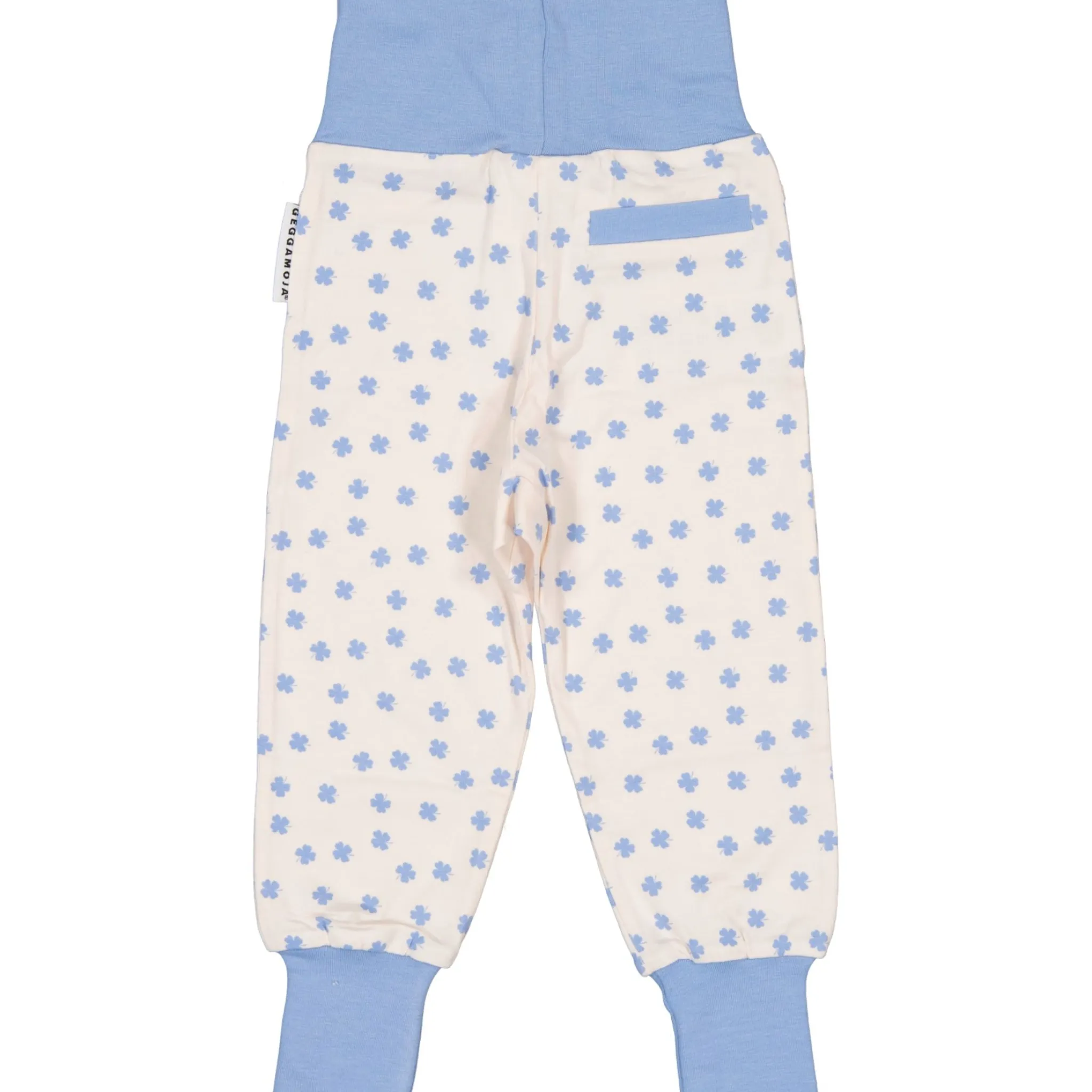 Barn Geggamoja Babybyxor|Bambukläder<Babybyxor Bambu Blå Klöver