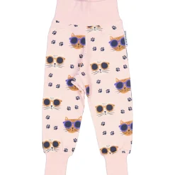 Barn Geggamoja Babybyxor|Bambukläder<Babybyxor Bambu Cool Cats rosa