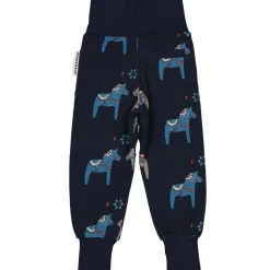 Barn Geggamoja Babybyxor|Bambukläder<Babybyxor Bambu Dalahäst Navy