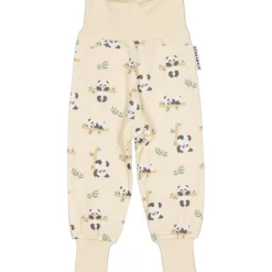 Barn Geggamoja Babybyxor|Bambukläder<Babybyxor Bambu Panda Beige