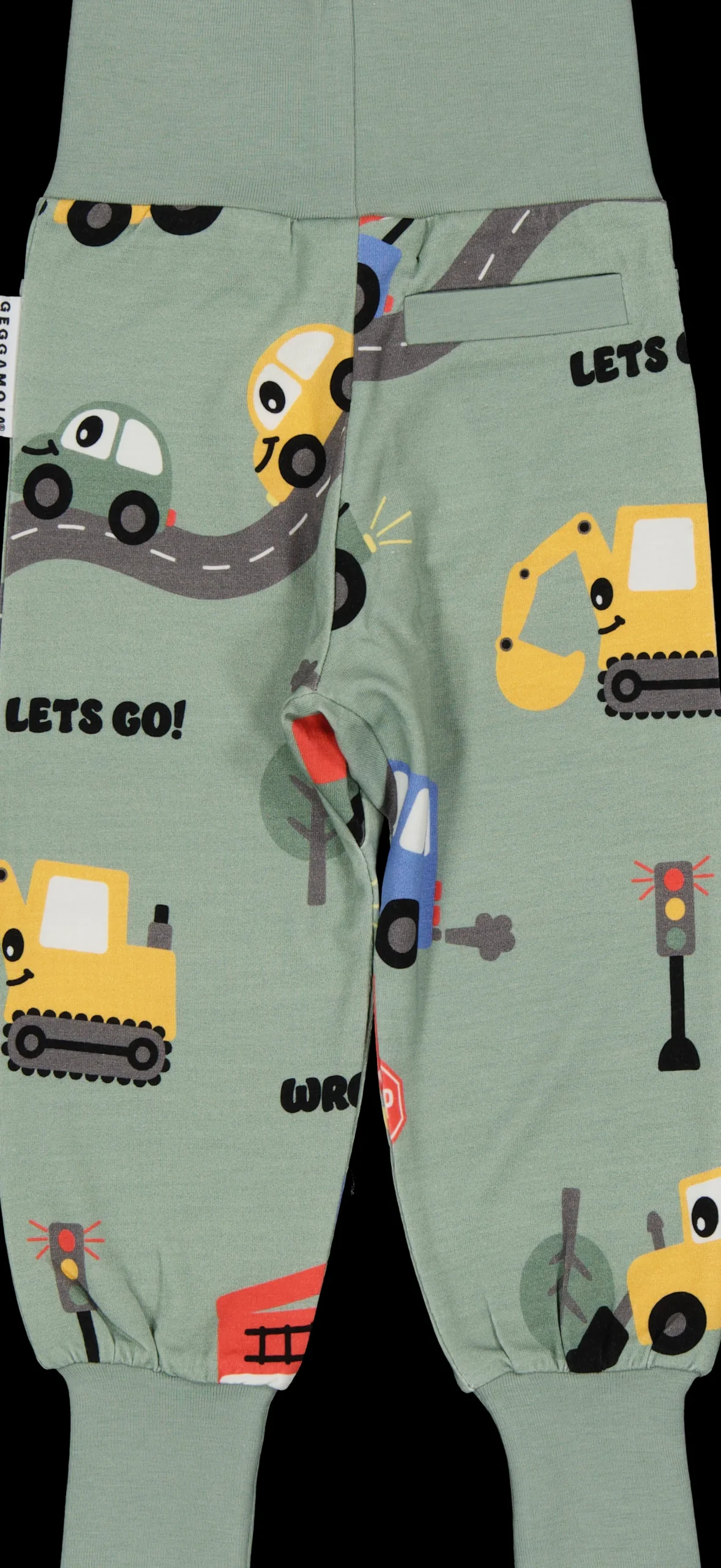 Barn Geggamoja Babybyxor|Bambukläder<Babybyxor Bambu Traktor Grön