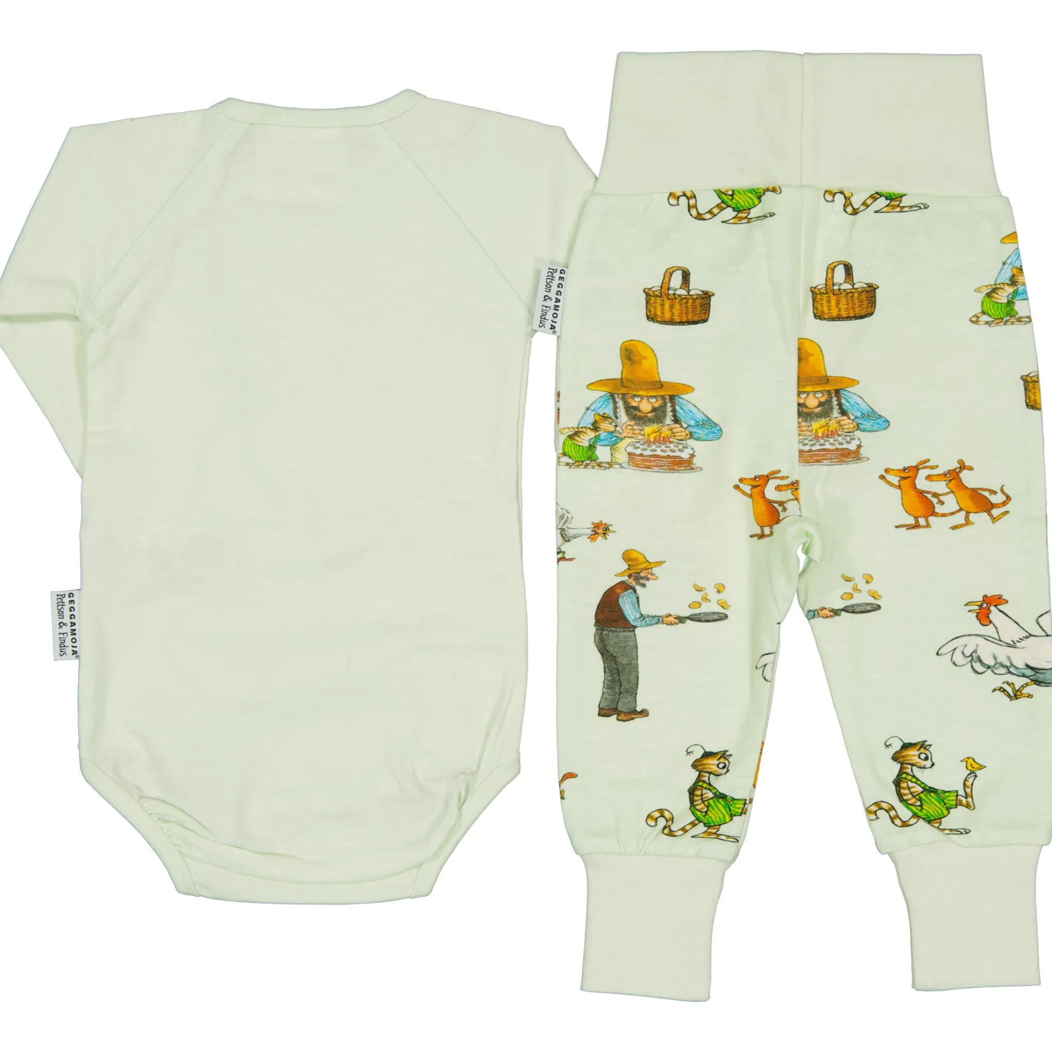 Barn Geggamoja Nyfödd<Babyset Pettson och Findus Grön