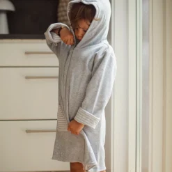 Barn Geggamoja Badrockar<Badrock Vändbar Classic Grå/Vit