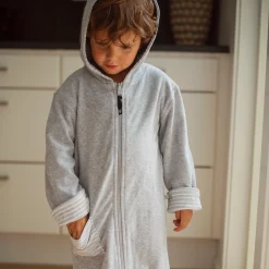 Barn Geggamoja Badrockar<Badrock Vändbar Classic Grå/Vit