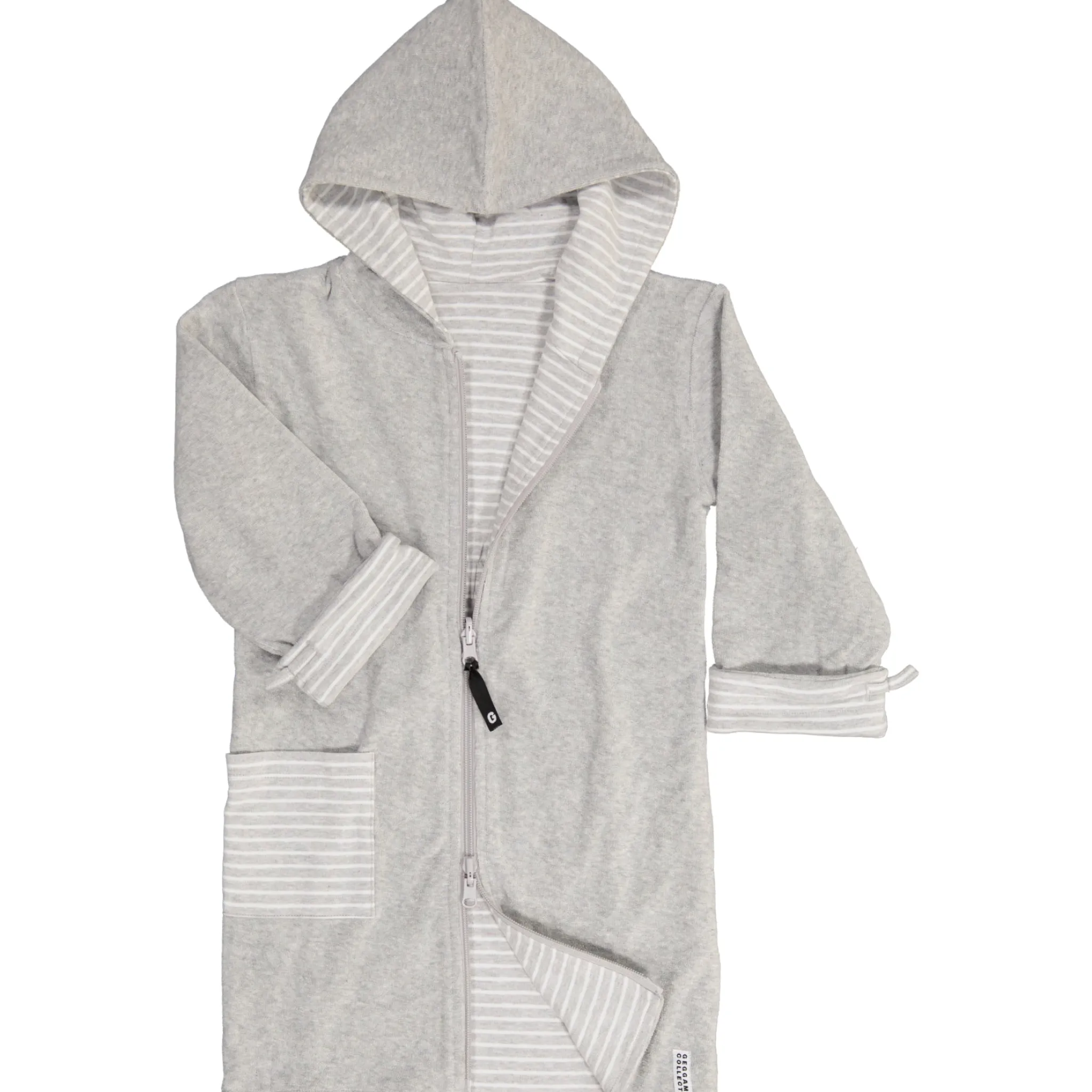 Barn Geggamoja Badrockar<Badrock Vändbar Classic Grå/Vit