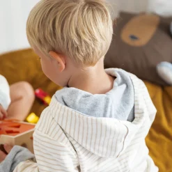 Barn Geggamoja Badrockar<Badrock Vändbar Classic Vit/Beige