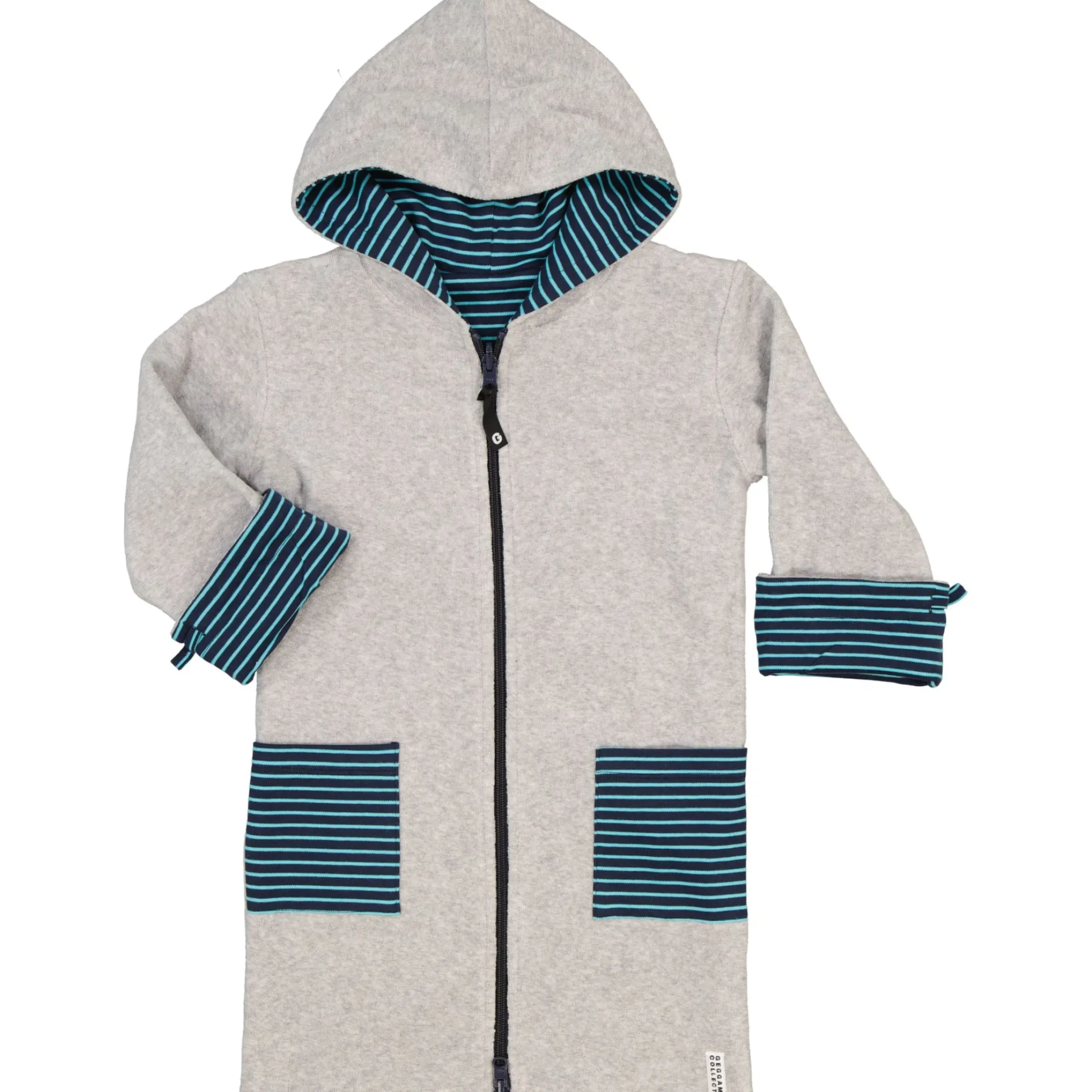 Barn Geggamoja Badrockar<Badrock Vändbar Gråmelerad/Navy