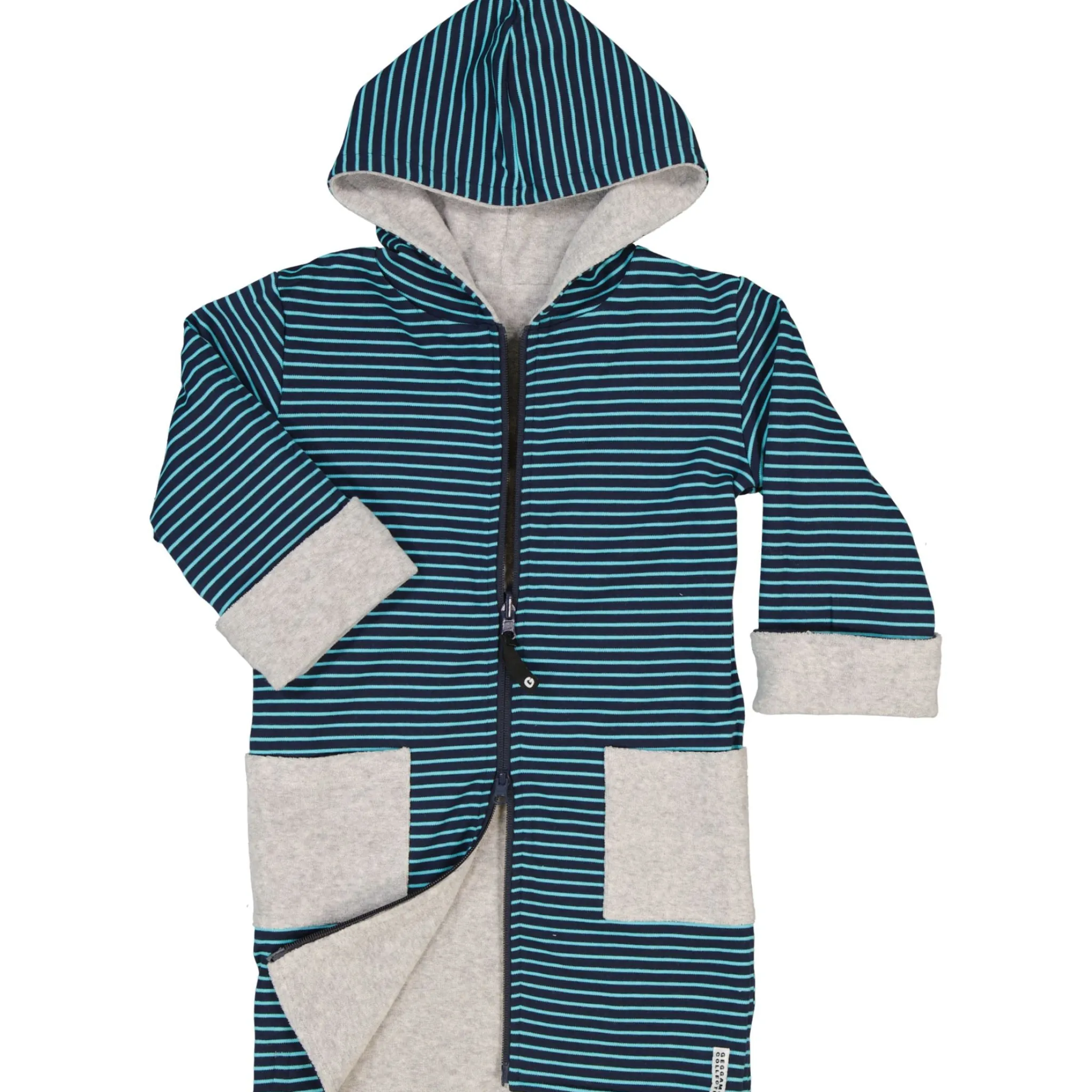 Barn Geggamoja Badrockar<Badrock Vändbar Gråmelerad/Navy