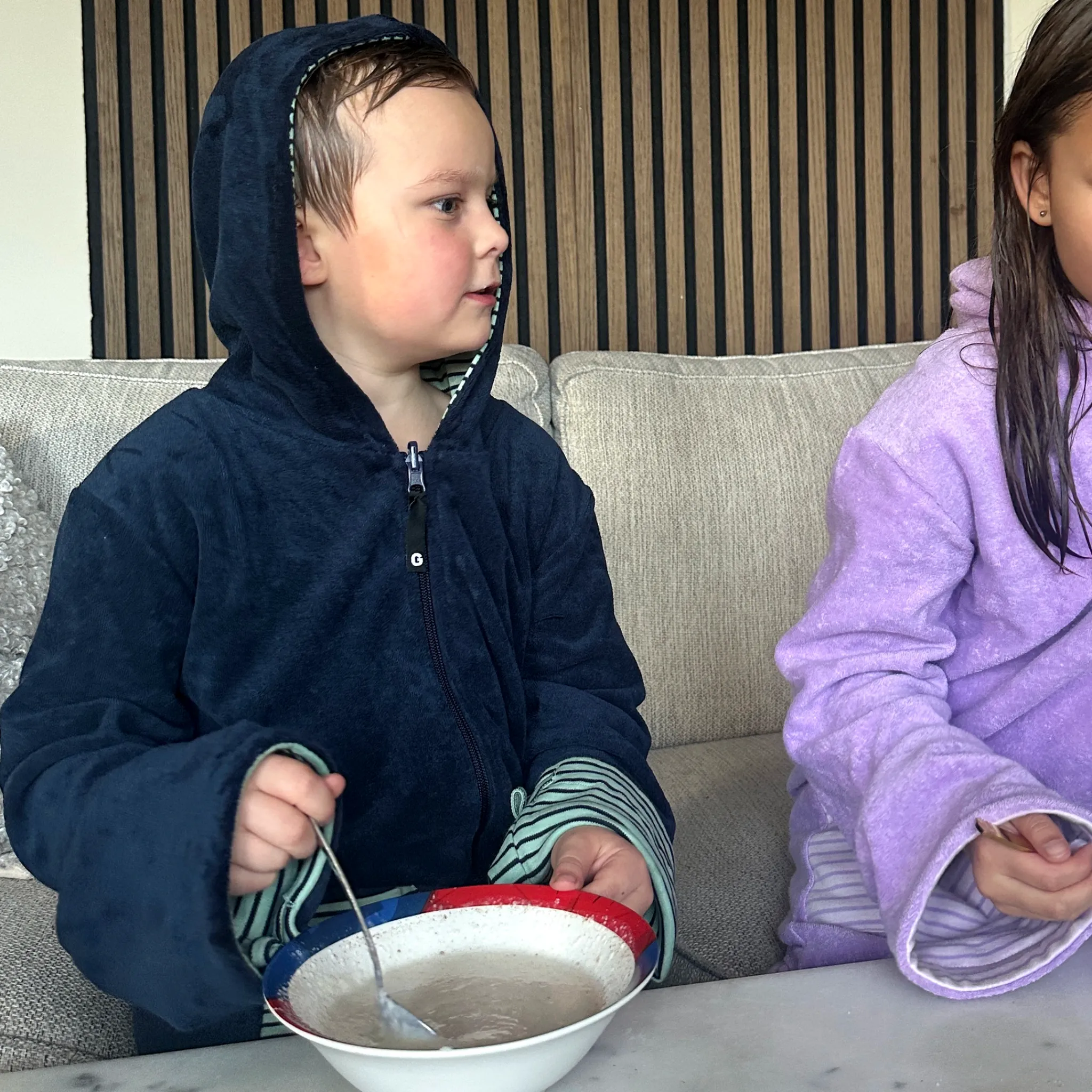 Barn Geggamoja Badrockar<Badrock Vändbar Navy/Grön