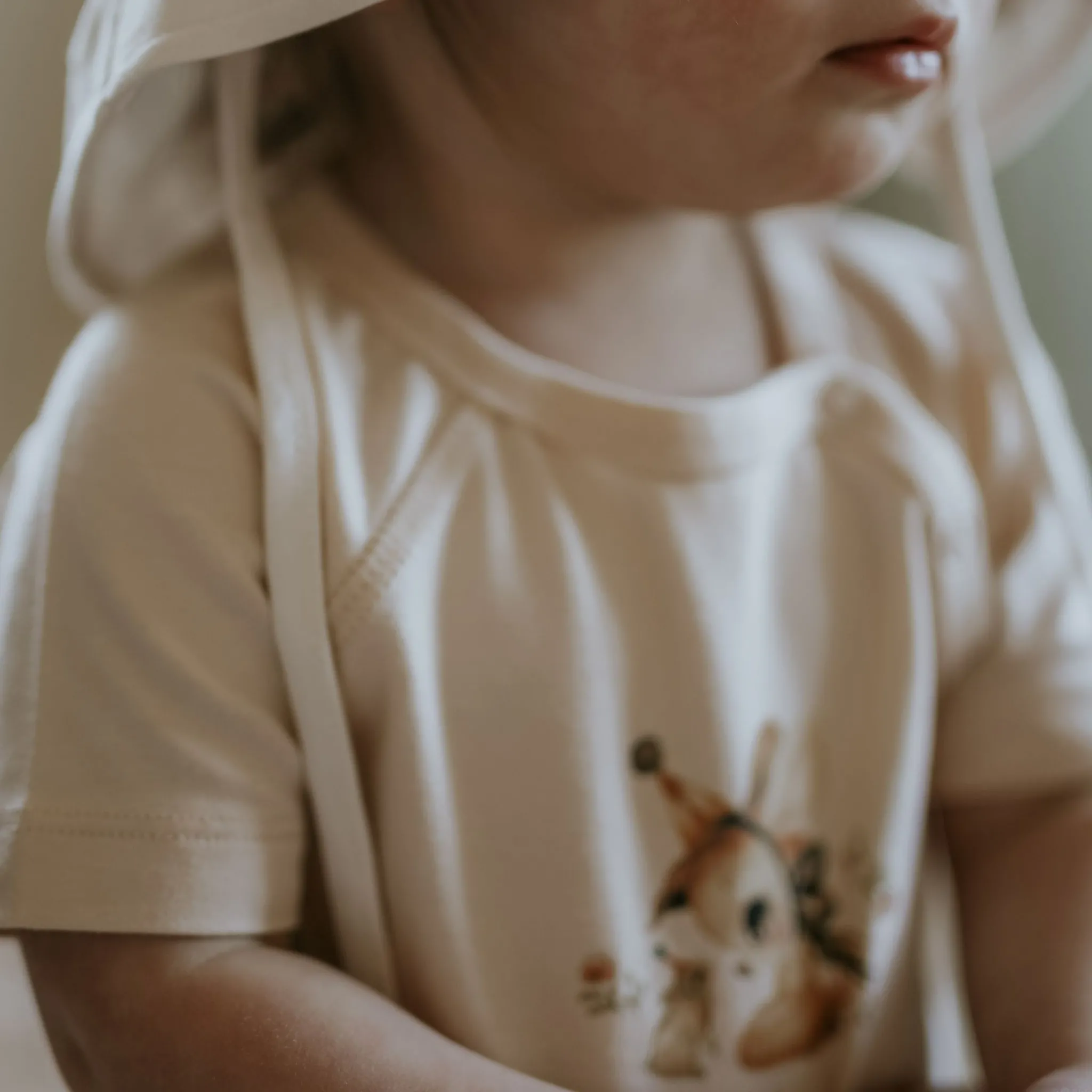 Barn Geggamoja Bambukläder|Nyfödd<Bambu Body m. kort arm Stella