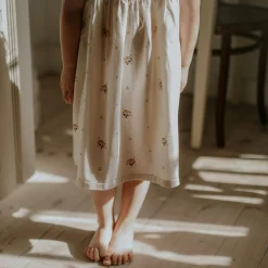 Barn Geggamoja Bambukläder<Bambu Klänning med volang Long ear