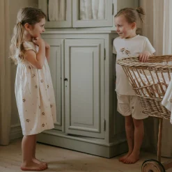 Barn Geggamoja Bambukläder<Bambu Klänning med volang Long ear