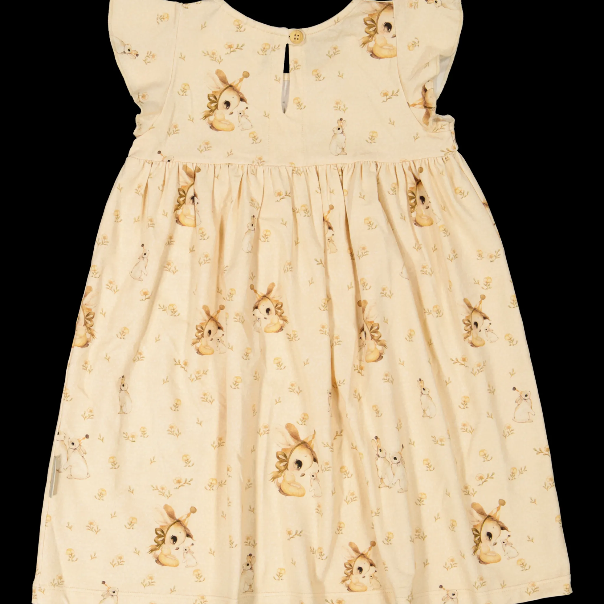 Barn Geggamoja Bambukläder<Bambu Klänning med volang Stella