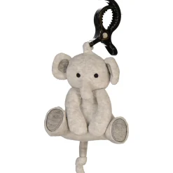 Geggamoja Mjukisdjur Och Doddi|Till Vagnen<Barnvagnsleksak Grå Elefant