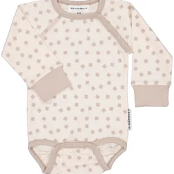 Barn Geggamoja Bodys|Bambukläder<Body Bambu Beige Klöver