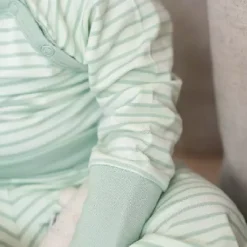 Barn Geggamoja Bodys|Bambukläder<Body Bambu Classic Ljusgrön/Grön