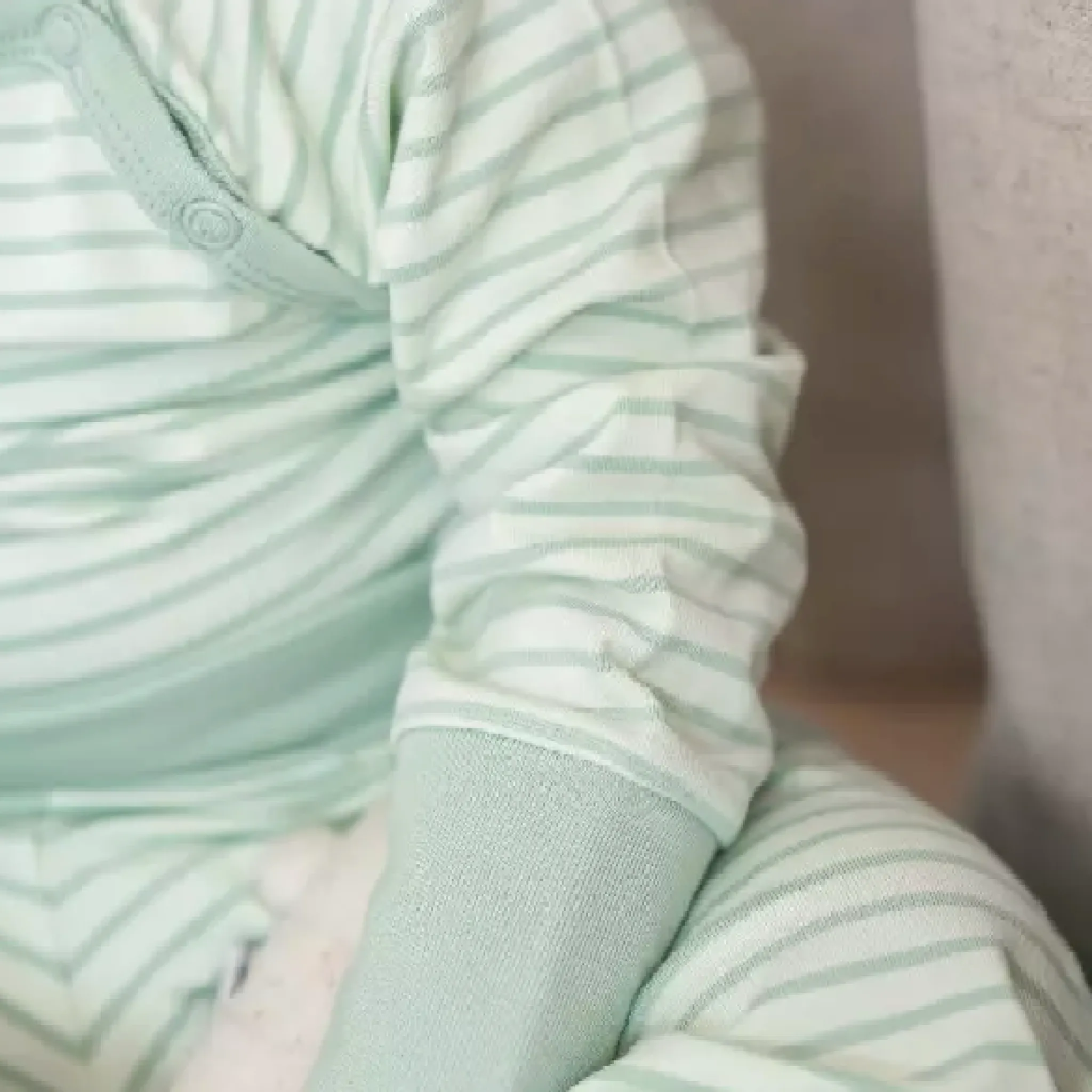 Barn Geggamoja Bodys|Bambukläder<Body Bambu Classic Ljusgrön/Grön