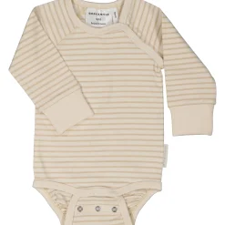 Barn Geggamoja Bodys|Bambukläder<Body Bambu Classic Vit/Beige
