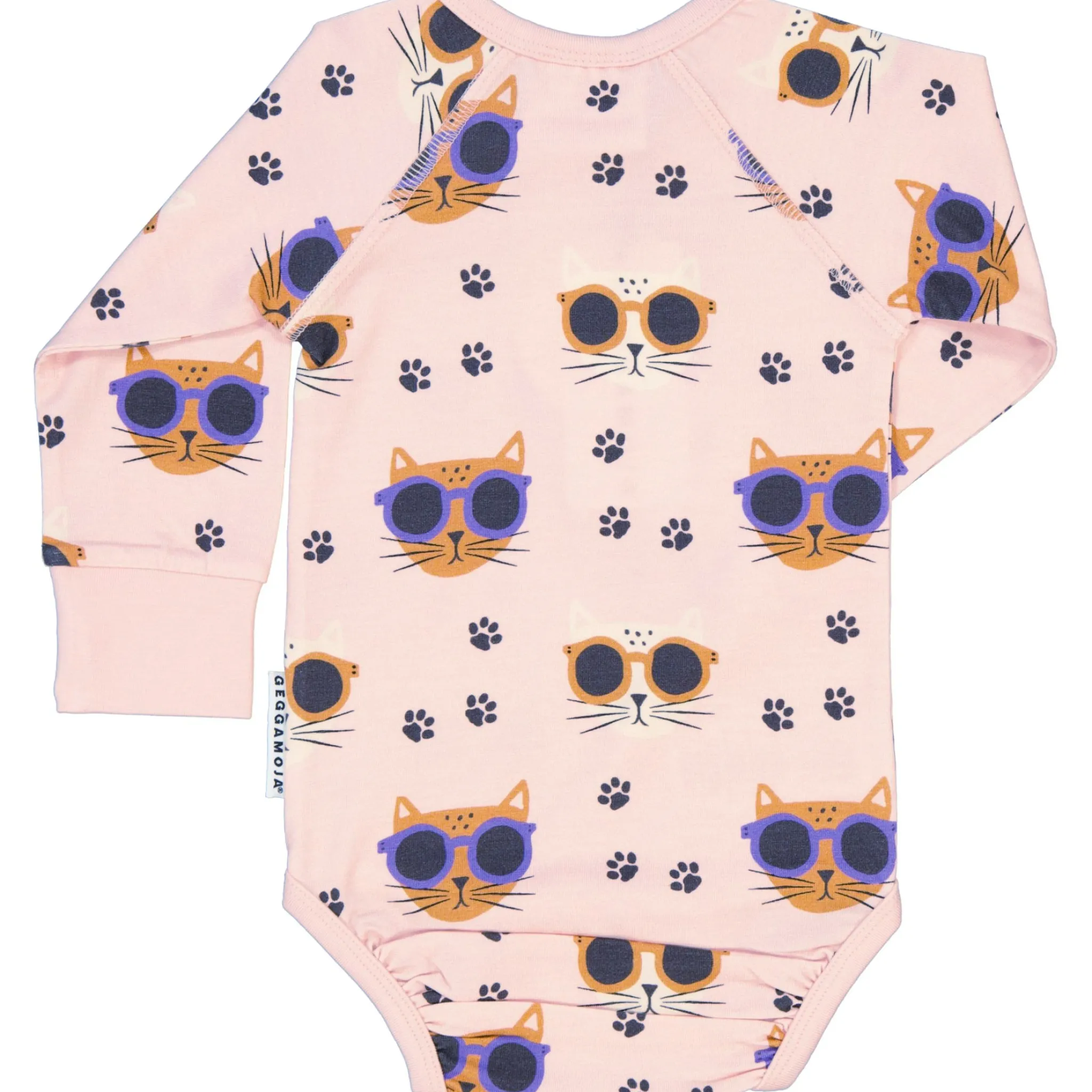 Barn Geggamoja Bodys<Body Bambu Cool Cats Rosa