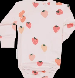Barn Geggamoja Bodys|Bambukläder<Body Bambu Strawberry