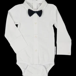 Barn Geggamoja Bodys|Nyfödd<Body med fluga Vit