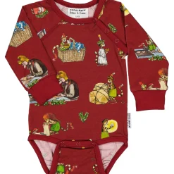 Barn Geggamoja Bodys|Nyfödd<Body Pettson och Findus Röd - Julmotiv