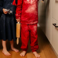 Barn Geggamoja Byxor<Byxor Mörkröd