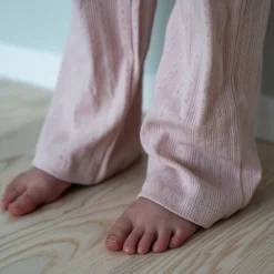 Barn Geggamoja Leggings Och Tights<Byxor Pointelle Pink Rose