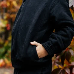 Barn Geggamoja Tröjor<College Hoodie Svart