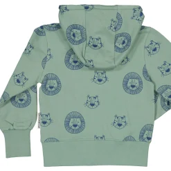 Barn Geggamoja Tröjor<College Hoodie Tiger Grön