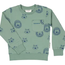 Barn Geggamoja Tröjor<College Sweater Tiger Grön