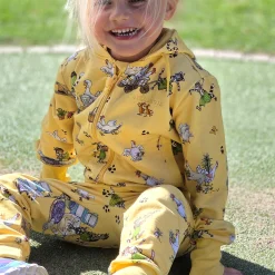 Barn Geggamoja Byxor<Collegebyxor Pettson och Findus Gul