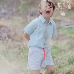 Barn Geggamoja Shorts<Collegeshorts Gråmelerade