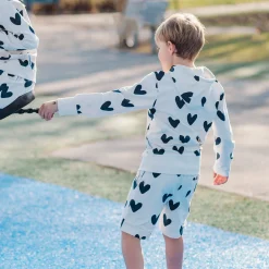 Barn Geggamoja Shorts<Collegeshorts Hjärtan