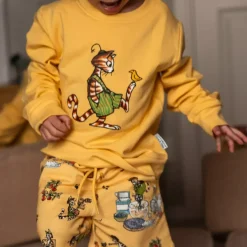 Barn Geggamoja Shorts<Collegeshorts Pettson och Findus Gul