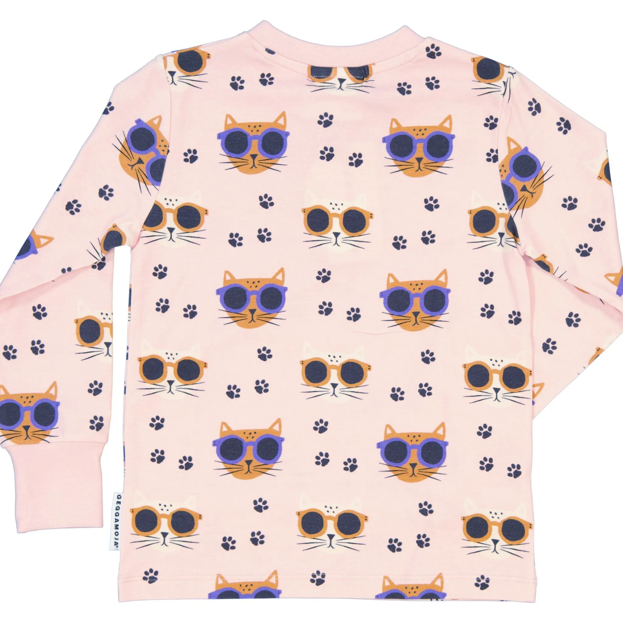 Barn Geggamoja Tröjor|Bambukläder<Farsfarströja Bambu Cool Cats Rosa