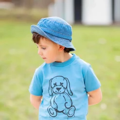 Barn Geggamoja Solhattar Och Kepsar<Fiskarhatt Denimblå