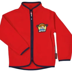 Barn Geggamoja Jackor|Fleecekläder<Fleecejacka Pippi Långstrump Röd