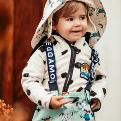 Barn Geggamoja Jackor|Fleecekläder<Fleecejacka Pippi Långstrump Vit