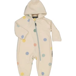 Barn Geggamoja Overaller|Fleecekläder<Fleeceoverall Dots Beige