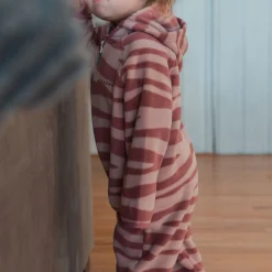 Barn Geggamoja Overaller|Fleecekläder<Fleeceoverall Zebra Plum