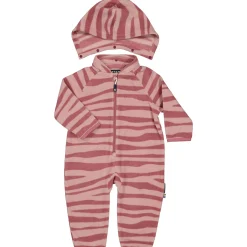 Barn Geggamoja Overaller|Fleecekläder<Fleeceoverall Zebra Plum