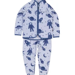 Barn Geggamoja Fleecekläder<Fleeceset Astro Blå