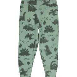 Barn Geggamoja Fleecekläder<Fleeceset Dino Grön