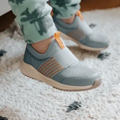 Geggamoja Skor Och Stövlar<Fly knit sneaker Dusty Blue