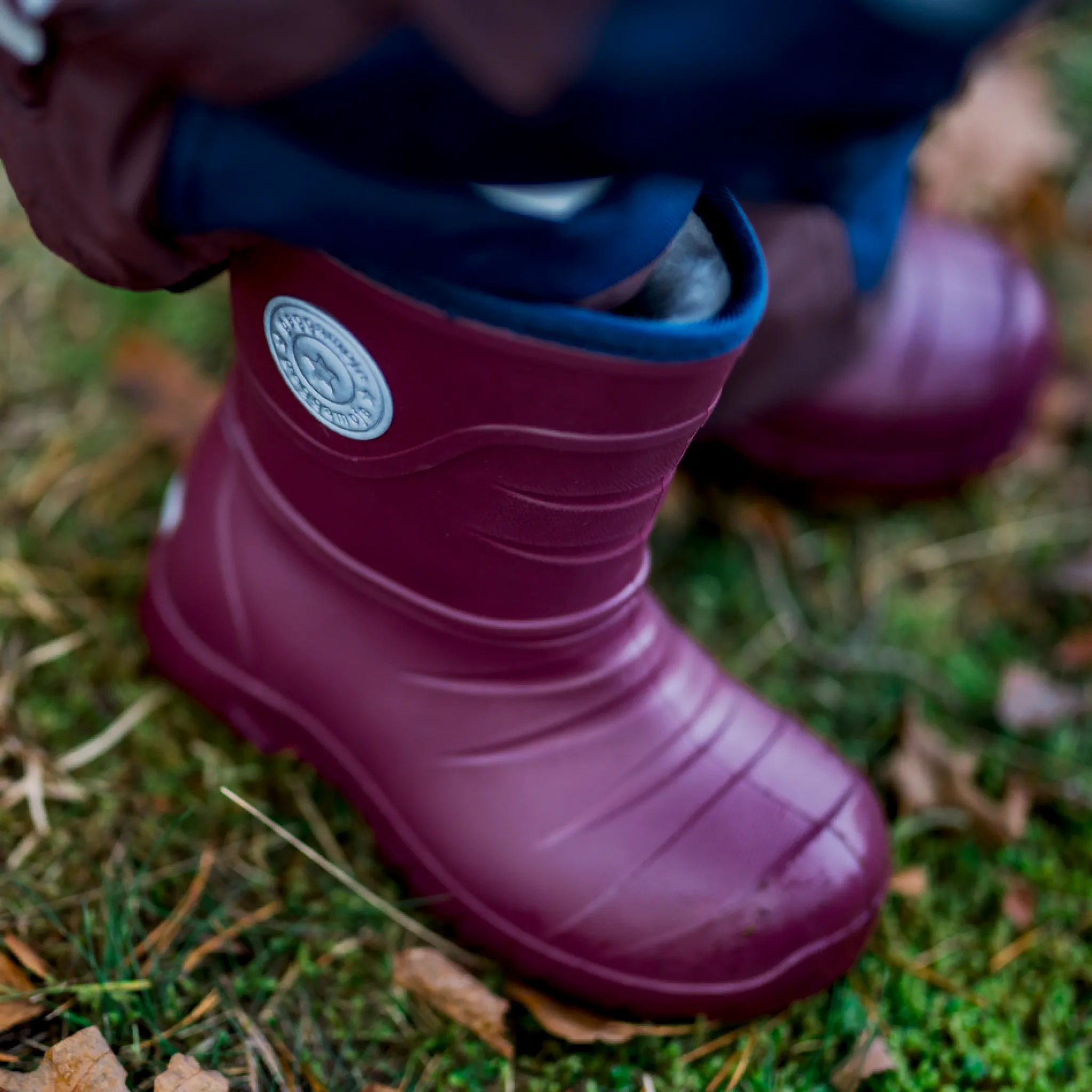 Geggamoja Skor Och Stövlar<Gummistövlar fodrade Burgundy