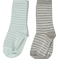 Barn Geggamoja Underkläder Och Strumpor<Halkstrumpor två-pack Grå/Grön