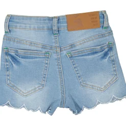 Barn Geggamoja Shorts<High waist Jeansshorts Ljusblå