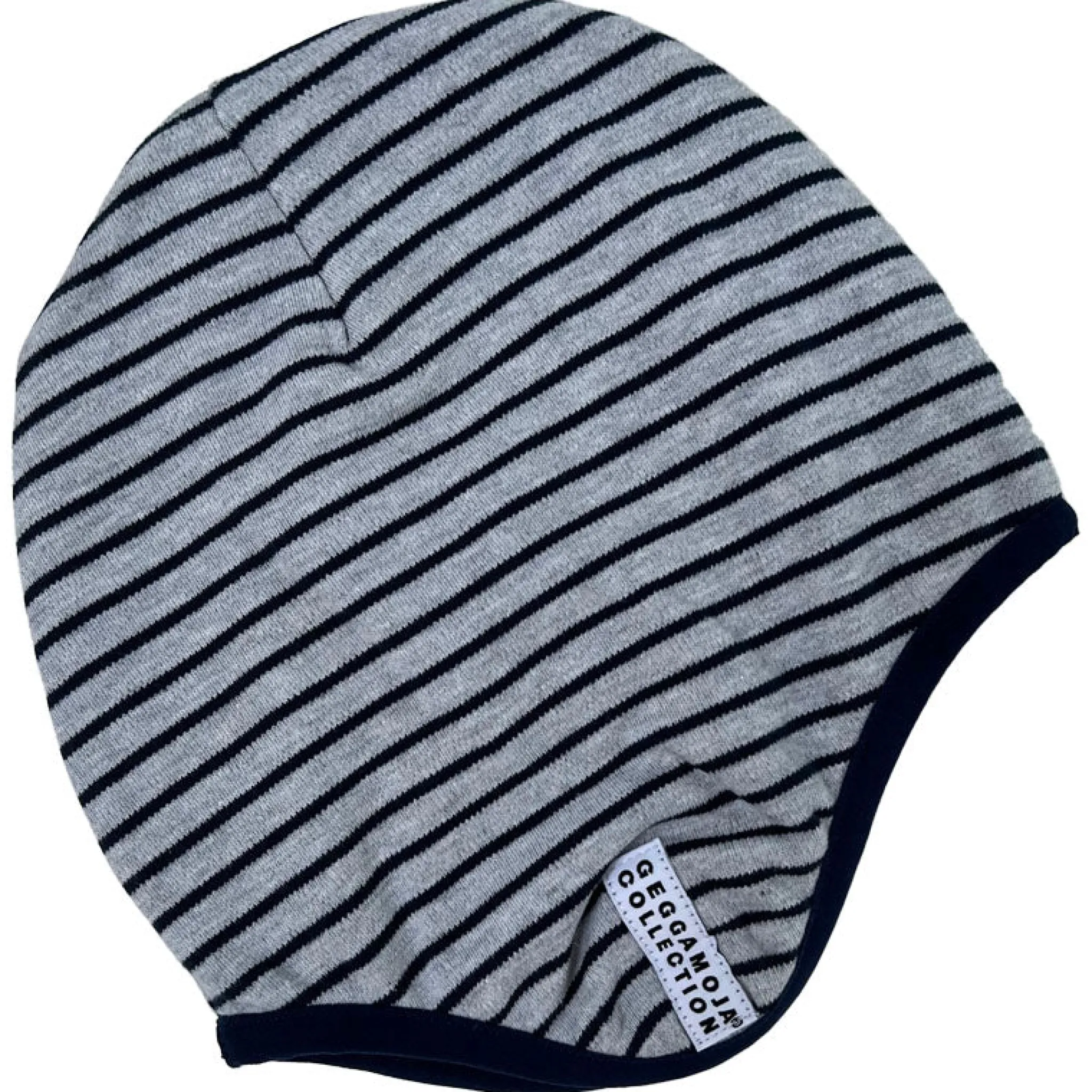 Barn Geggamoja Vintermössor|Hjälmössor<Hjälmmössa Fleecefodrad Grå/marinblå